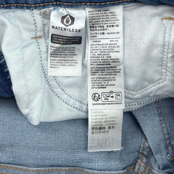 Levis 311 Shaping Skinny Capri 27 Comfort Stretch Flex Motion Light Denim Jeans - Picture 9 of 11